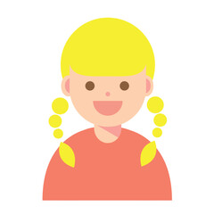 笑顔の女性のイラスト