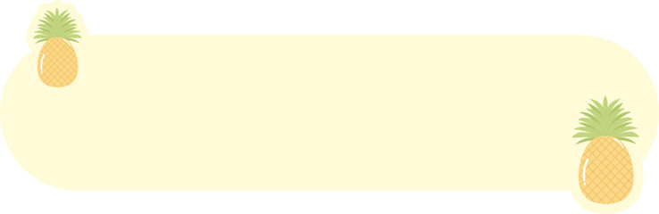 Cute Label Fruit Text Box Summer Background Header