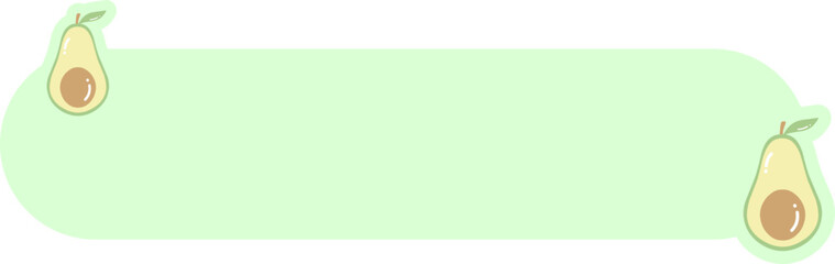 Cute Label Fruit Text Box Summer Background Header