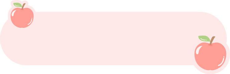 Cute Label Fruit Text Box Summer Background Header