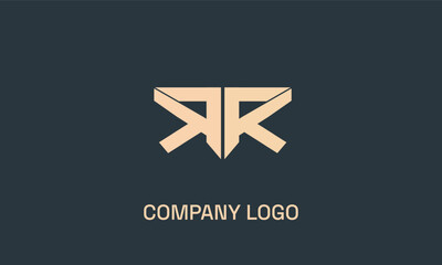 Double R logo design element