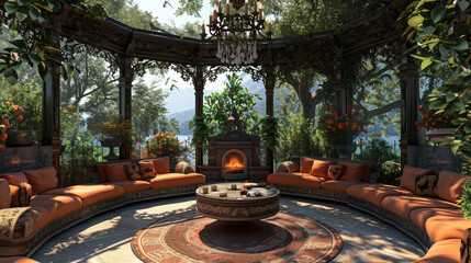 Interior House Balcony European