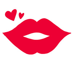 lips isolated on white