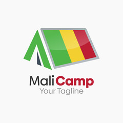 Mali Camp Logo Design Template. Good for Business, Agency, Community and Organization