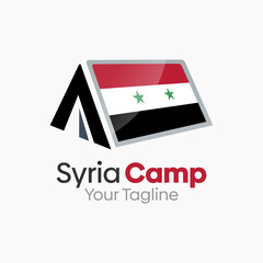 Syria Camp Logo Design Template. Good for Business, Agency, Community and Organization