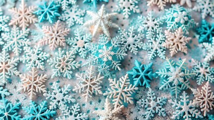 Christmas snowflake decoration background