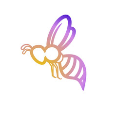 Bee of the rainbow