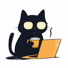 a working cat (in the office)