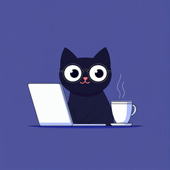 a working cat (in the office)