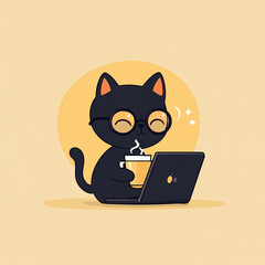 a working cat (in the office)