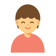 笑顔の女性のイラスト