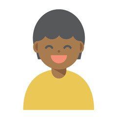 笑顔の女性のアイコン