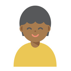 笑顔の女性のイラスト