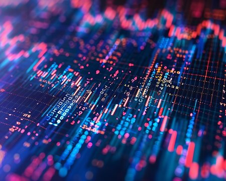 Scatter plot shows stock prices rising with high trading volume.