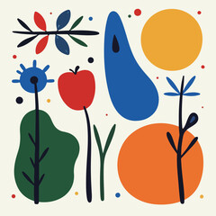 Colorful Abstract Floral Art