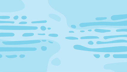 blue fluid hand drawn background with bubbles