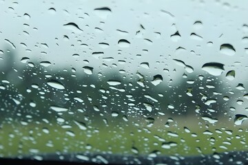 water drops on glass