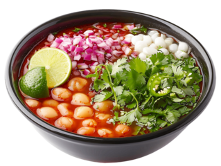 Mexican Pozole Isolated on Transparent Background for Creative Projects