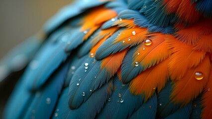 Fototapeta premium Vibrant Parrot Plumage 