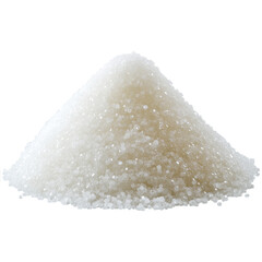 White sugar isolated on a transparent background