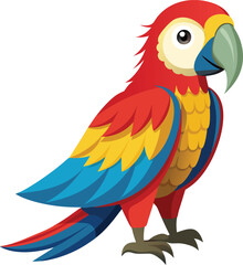 Obraz premium Flying Macaw Parrot Vector – Available on EPS File 