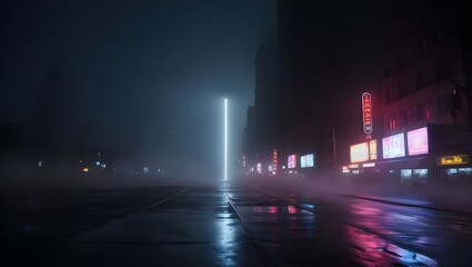 night traffic in the city