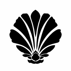 oyster tattoo tribal art design vector illustration