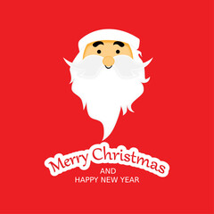 Santa Illustration Vector in Christmas and New Year Celebration