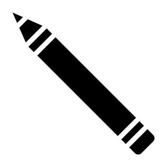 Pencil Vector Glyph Icon Design