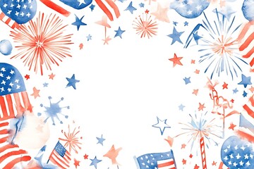 Obraz premium USA independence day background