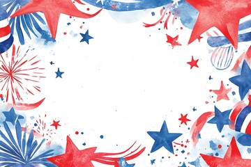 Obraz premium USA independence day background