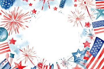 Fototapeta premium USA independence day background