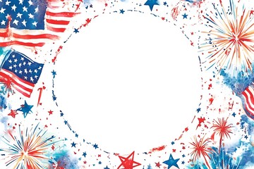 Obraz premium USA independence day background