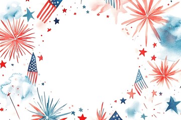 Obraz premium USA independence day background