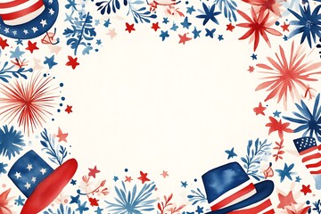 Obraz premium USA independence day background
