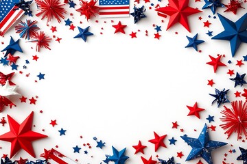 Obraz premium USA independence day background