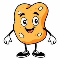 Hand-Drawn Colorful Mascot Icon,Colorful Cartoon Character Sticker,Vibrant Hand-Drawn Cartoon Mascot Sticker Icon,Cheerful Cartoon Character Sticker