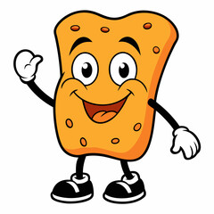 Hand-Drawn Colorful Mascot Icon,Colorful Cartoon Character Sticker,Vibrant Hand-Drawn Cartoon Mascot Sticker Icon,Cheerful Cartoon Character Sticker