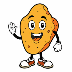 Hand-Drawn Colorful Mascot Icon,Colorful Cartoon Character Sticker,Vibrant Hand-Drawn Cartoon Mascot Sticker Icon,Cheerful Cartoon Character Sticker