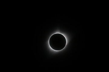 Telephoto shot of the Eclipsed sun during the great North American Eclispe of 2017.