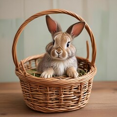 rabbit in basket