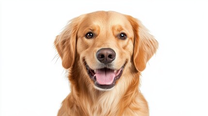 Obraz premium Happy Golden Retriever with Friendly Expression