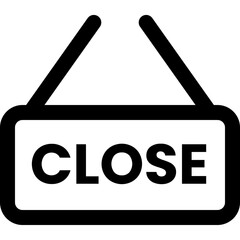 close barber icon style outline