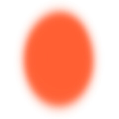 orange oval blurred 