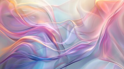 Obraz premium Abstract glass background with soft, swirling colors and a subtle gradient effect