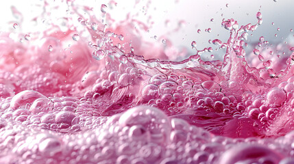 Transparent Pink Water Bubbles
