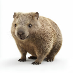 Fototapeta premium European otter lutra on white background