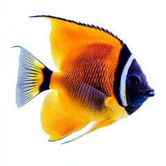 Tropical saltwater fish, isolate on white, clean background