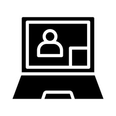 Webinar Vector Glyph Icon Design