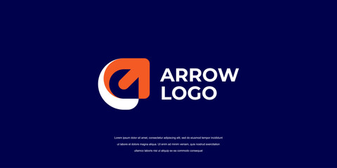 Letter A arrow logo design